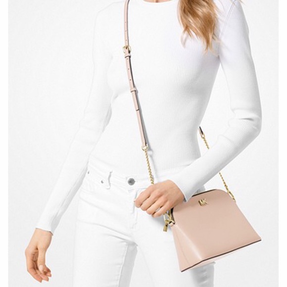 Michael Kors Crossgrain Leather Dome Crossbody - Picture 6 of 6